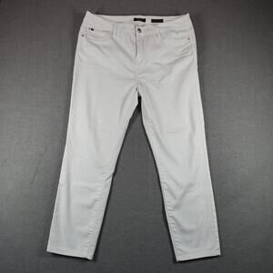 Curve Appeal Womens 16 White Jegging Skinny Stretch Denim Mid Rise Pants EUC Fit